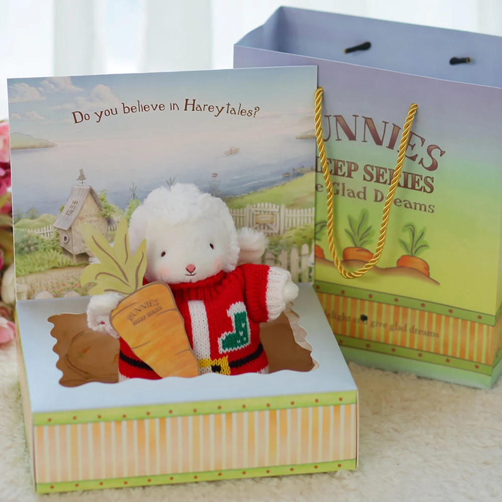 Куклы ягненка 17 см милые зайчики плюшевые игрушки мягкая набивная овечка кукла