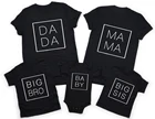 Комплекты футболок для всей семьи мама папа, одинаковые братьев и сестер футболки брат для малышей и детей постарше футболки объявление беременности подарок рубашки для мальчиков