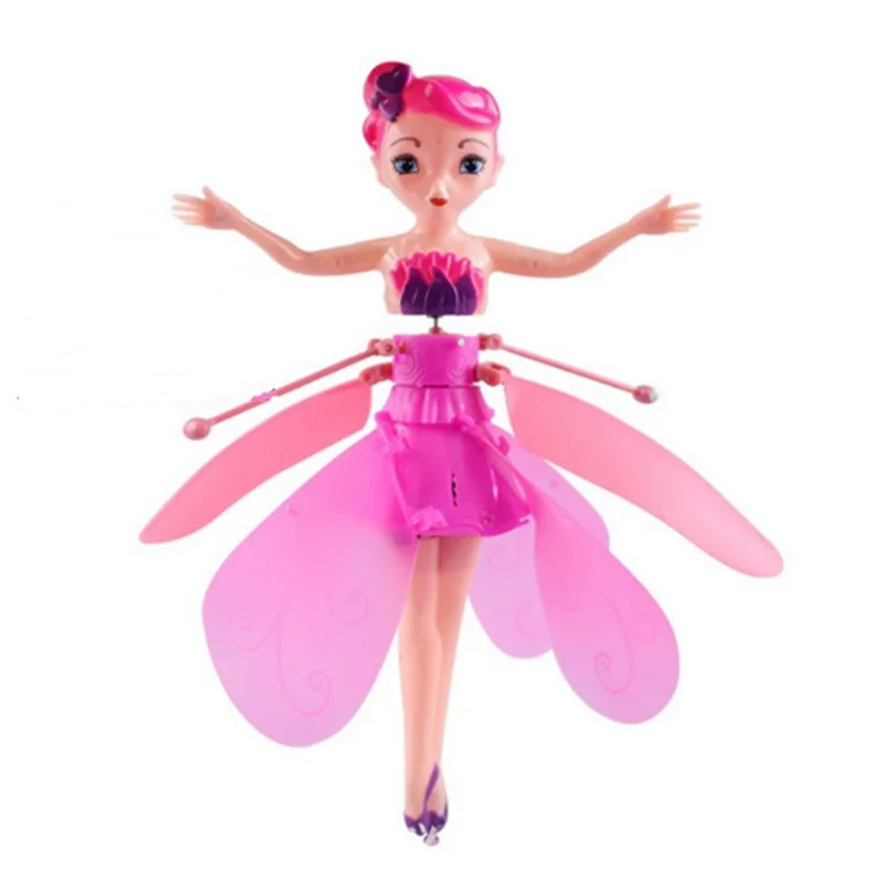 

Induction Fairy Magical Princess Dolls Aircraft Infrared Light Suspension Flying Mini RC Drone Girl Children's Gift Figure Toys