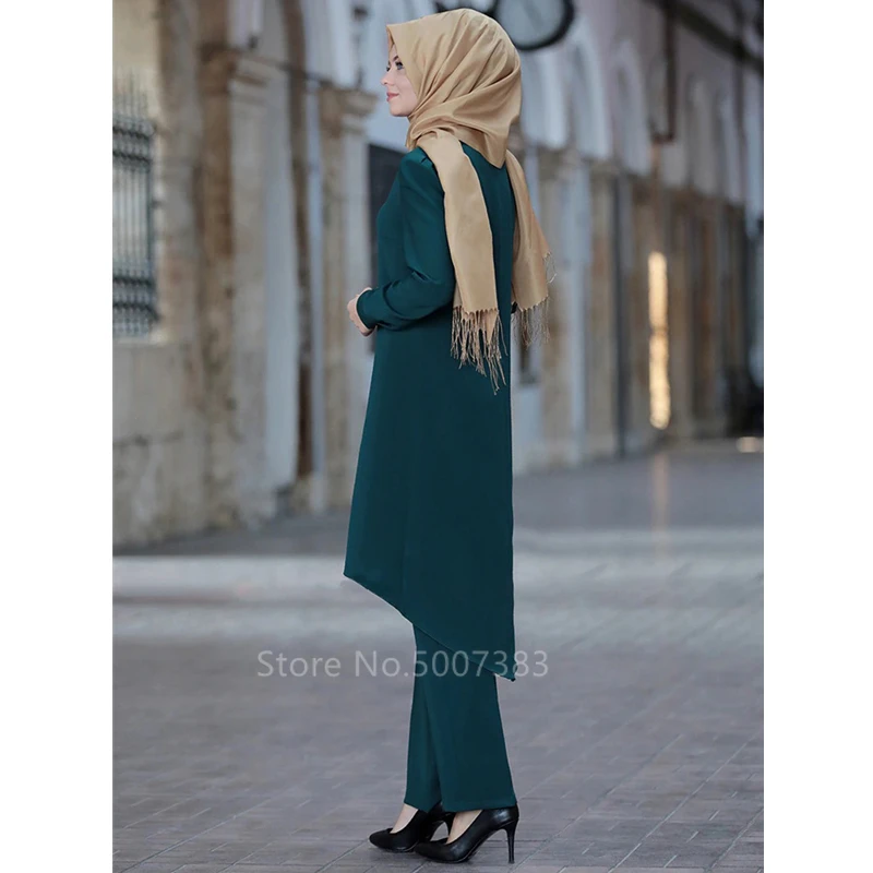 

2PCS Sets Women Islamic Turkey Muslim Abaya Elegant Bandage Dresses Ramadan Moroccan Kaftan Clothing Evening Party Dress
