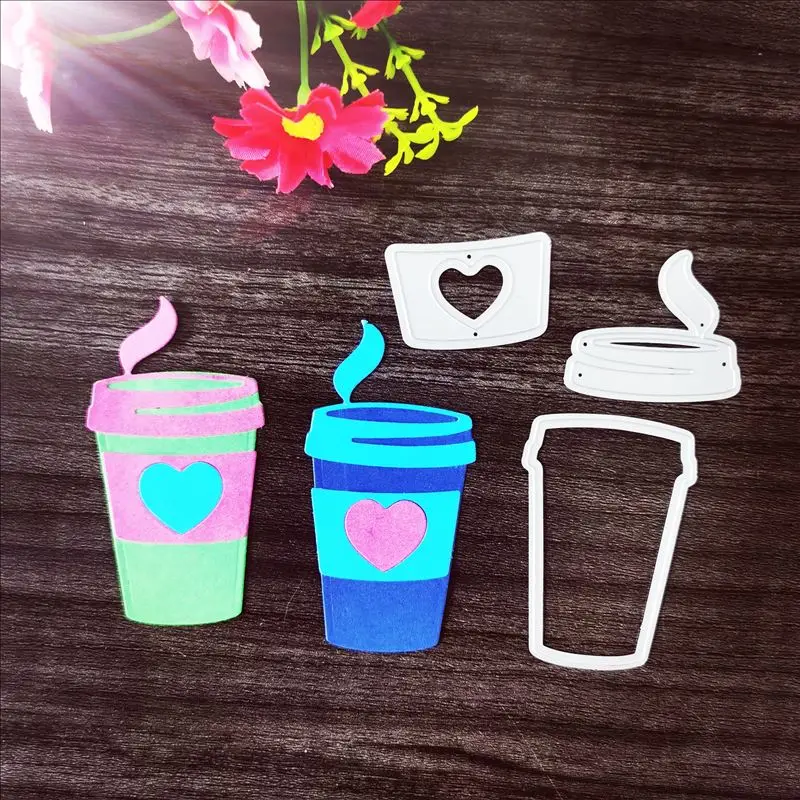 

Чашки резки металла штампы для DIY Скрапбукинг альбом бумажные открытки, декоративные поделки тиснение высечки