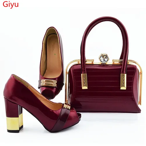 Doershow итальянские комплекты обуви и сумок для вечерней вечеринки с камнями