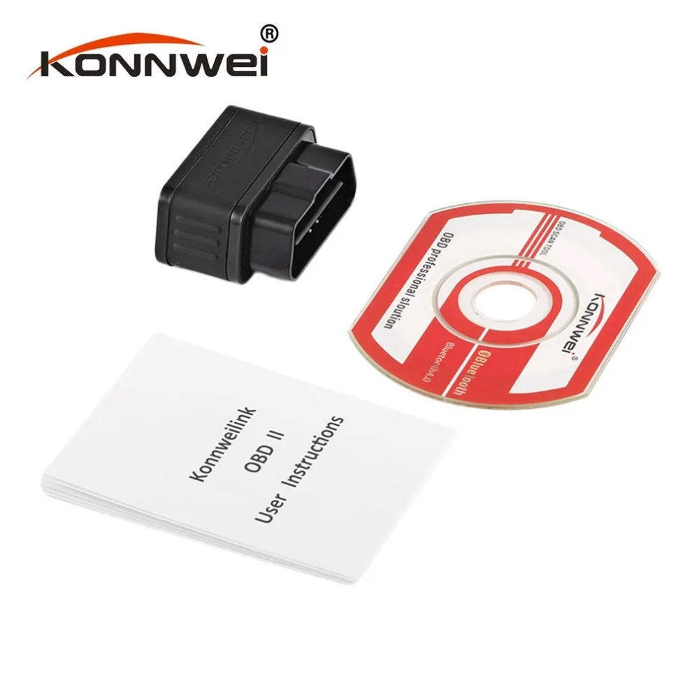 Konnwei KW903 ELM327 Bluetooth ODB2 автомобильный диагностический сканер детектор инструмент считыватель кода для Android автоматический сканер obdii