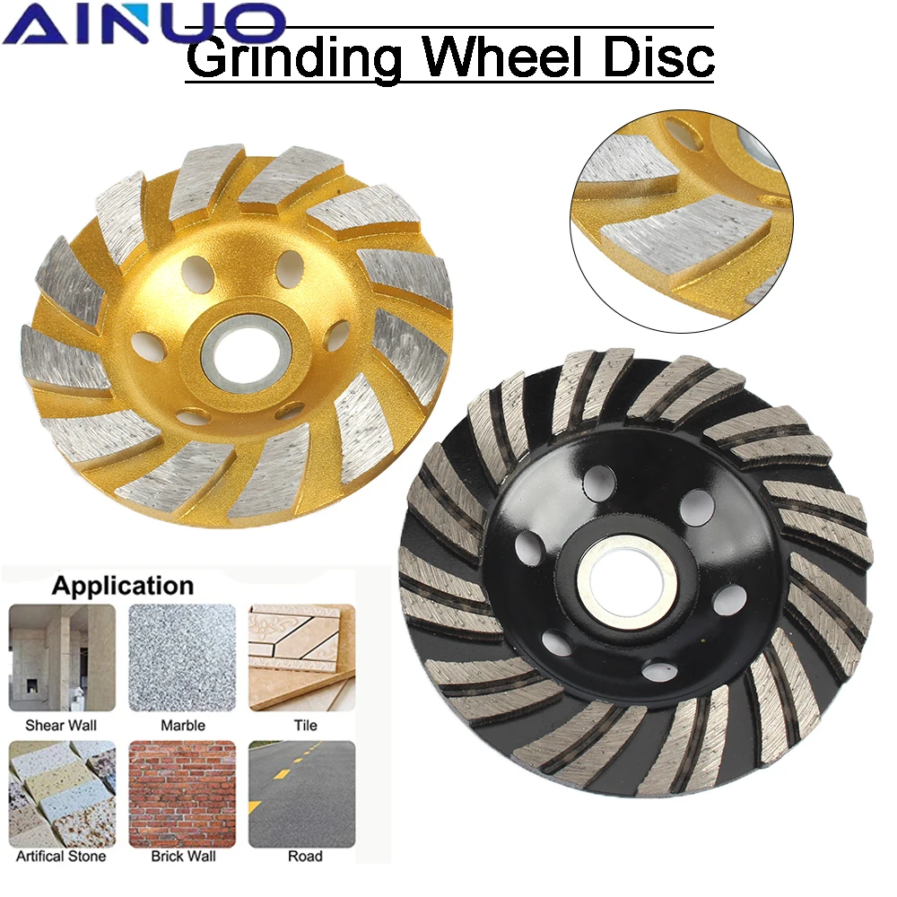 

100MM 4" Diamond Grinding Wheel Disc Bowl Shape Grinding Cup Concrete Granite Stone Ceramics Cutting Disc Power Tools