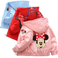 autumn new childrens clothing cartoon mickey minnie jacket boys girls baby outing clothes jacket children hooded jacket 1 12y