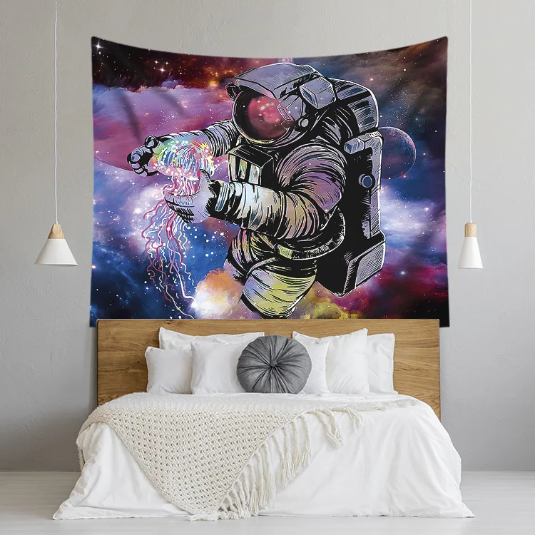 

Nordic ins hanging cloth astronaut series digital printing beach towel hanging cloth tapestry a