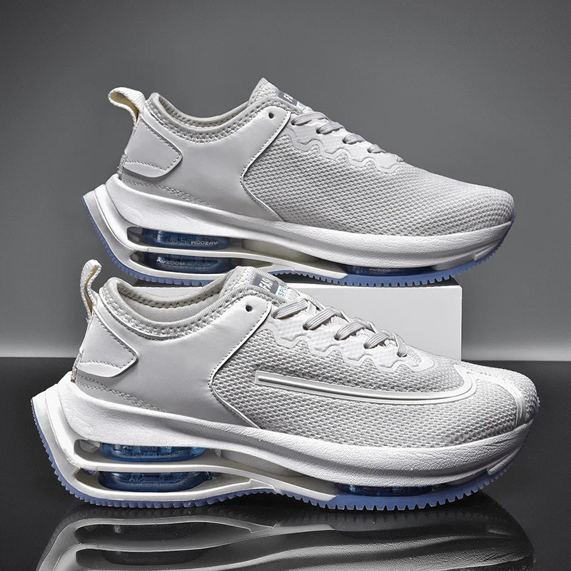 

2021 Men's Shoes Autumn Shoes Thick-soled Cushion Running Shoes Breathable Personality Fly Woven Mesh Shoes Sports Men's Shoes