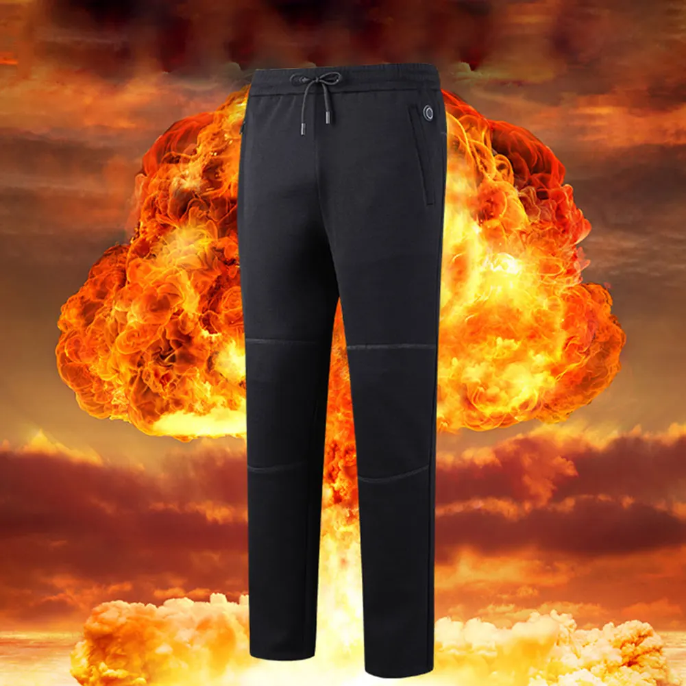 Утолщенные смарт Брюки С Подогревом USB теплые зимние штаны уличные походные