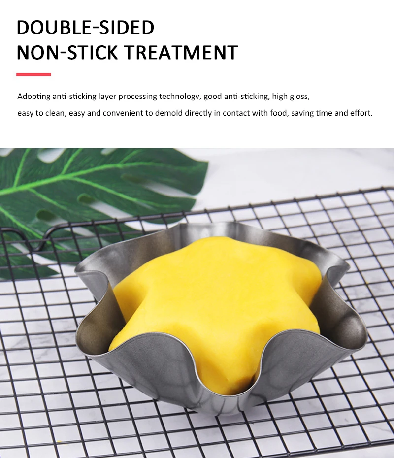 6 дюймов 8 с антипригарным покрытием углерода Сталь тортилья салат фруктовый