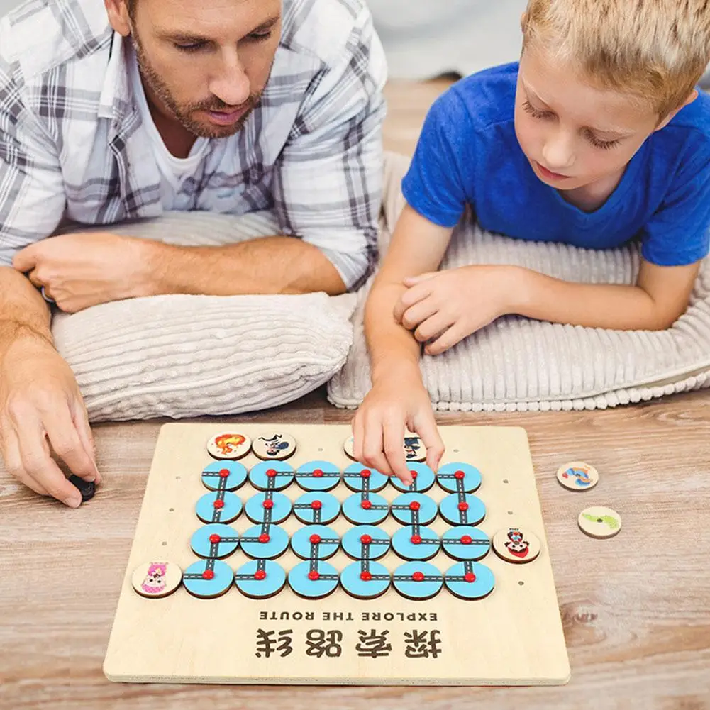 

Find The Route Puzzle Toys Maze Board Montessori Game Kids Logical Thinking Training Educational Wooden Toys Gifts For Child