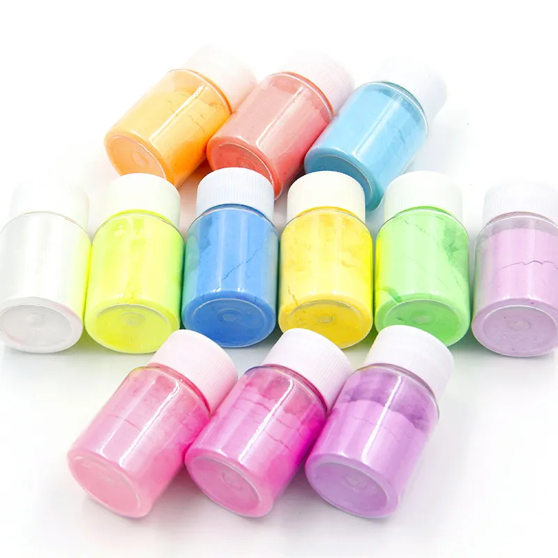

10g Shimmer Mica Powder for Lip Gloss DIY Lipgloss Base Mineral Pigment Powder Glossy Cosmetic Eyeshadow Powder Raw Material