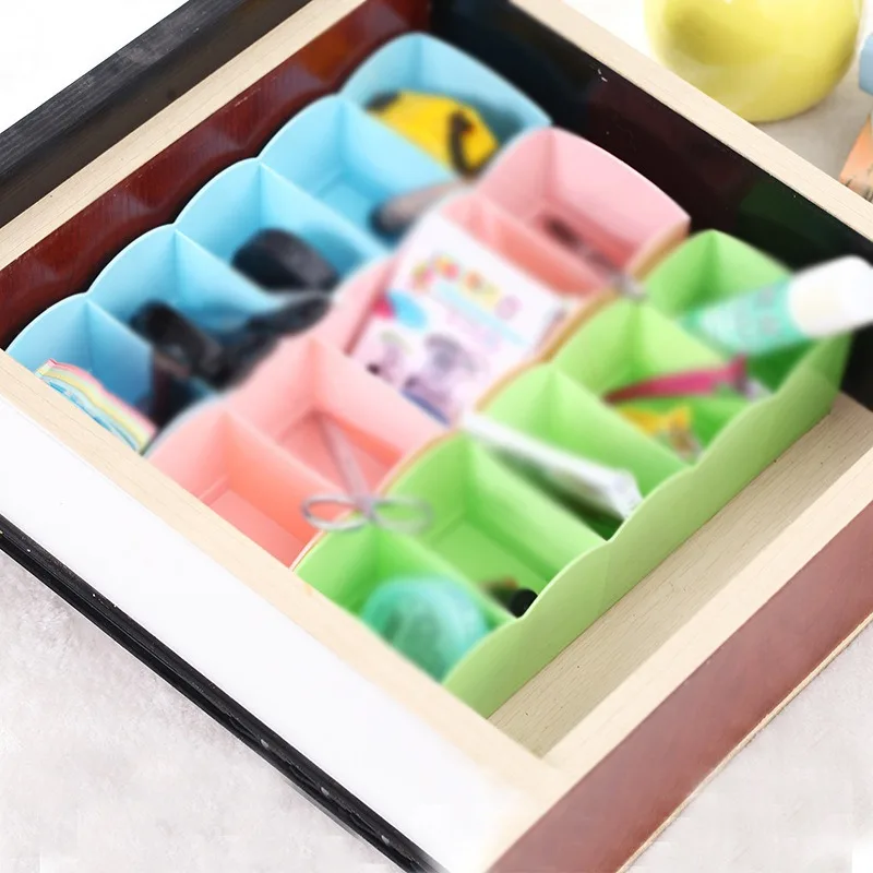

Household Dining Table Organizer Box Cosmetic Jewelry Box Multi-compartment Storage Box Underwear Socks Storage Box