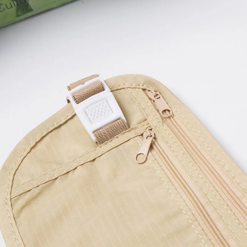 

1Pc Polyester Cloth Sports Bag Pouch Hidden Wallet Passport Money Waist Belt Bag Slim Secret Security Useful Running Waist Bag