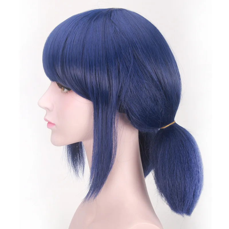 

Fashion Hot Dyed High Temperature Silk Ladybug Girl Ladybug Ladybug Dark Blue Braid Cosplay Wig