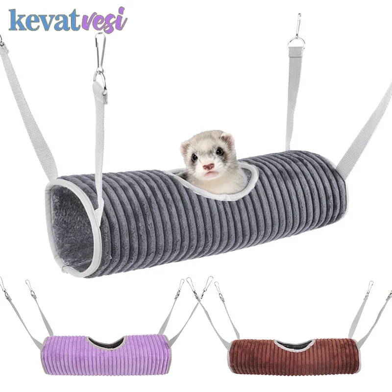 

Hamster Accessories Hamster Cage Tunnel Warm Hamster Hammock Chinchilla Hedgehog Guinea Pig Hanging House Nest Toy Small Animals