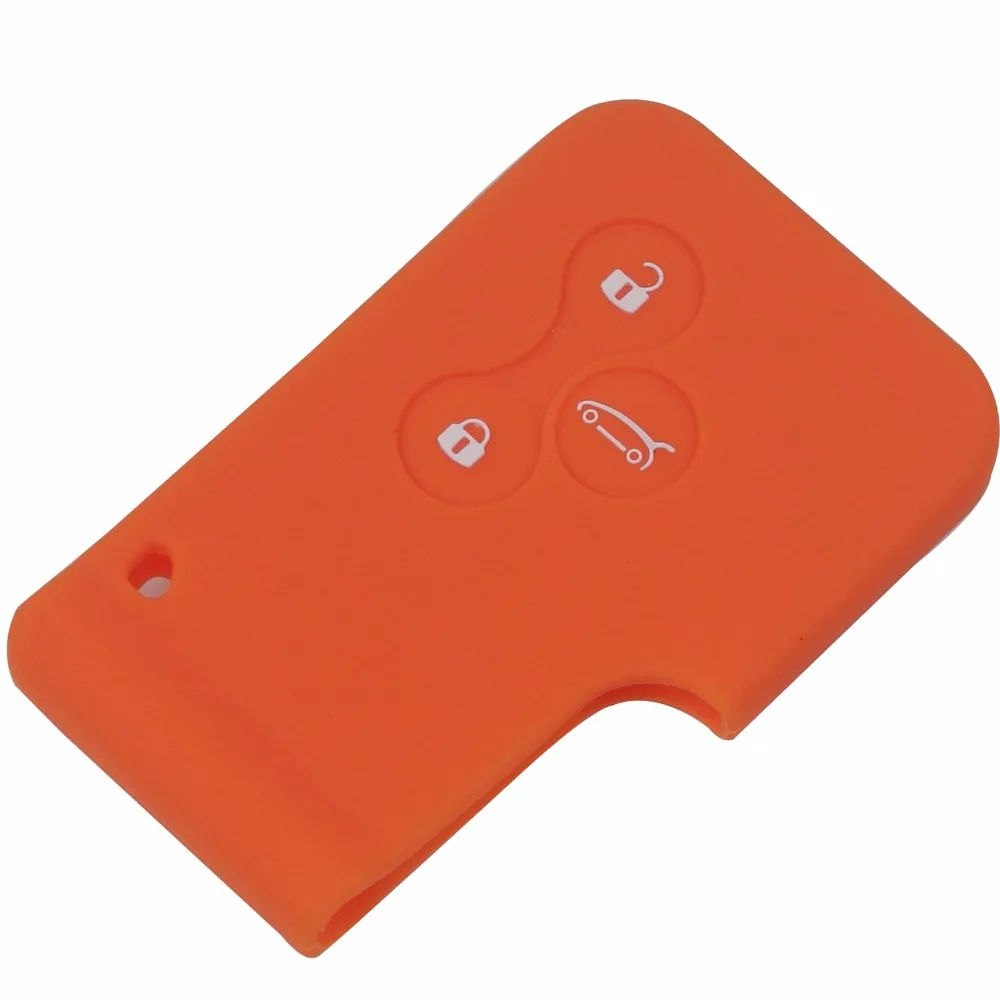 Силиконовый резиновый 3 кнопки ключа автомобиля чехол протектор смарт карты для