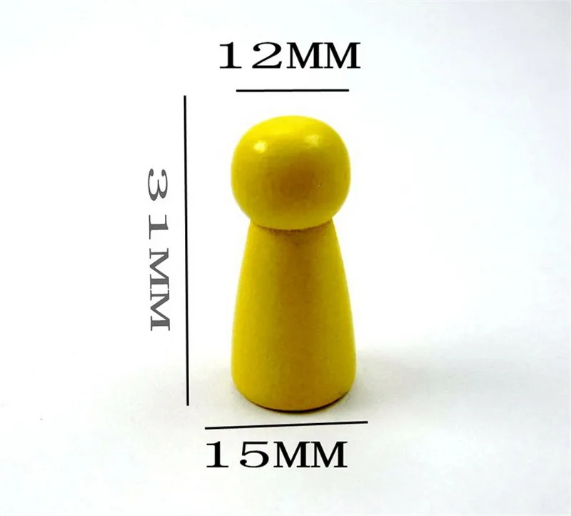 

20Pcs/Set 31*15mm Chess Game Pieces Accessories Wood Pawn/Chess Card Pieces For Board Games