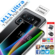 Teléfono Inteligente M11 Ultra, pantalla completa de 7,3 pulgadas, 16GB, 1T, 48MP + 64MP, reconocimiento Facial, 4G, 5G, Qualcom 888 (1)