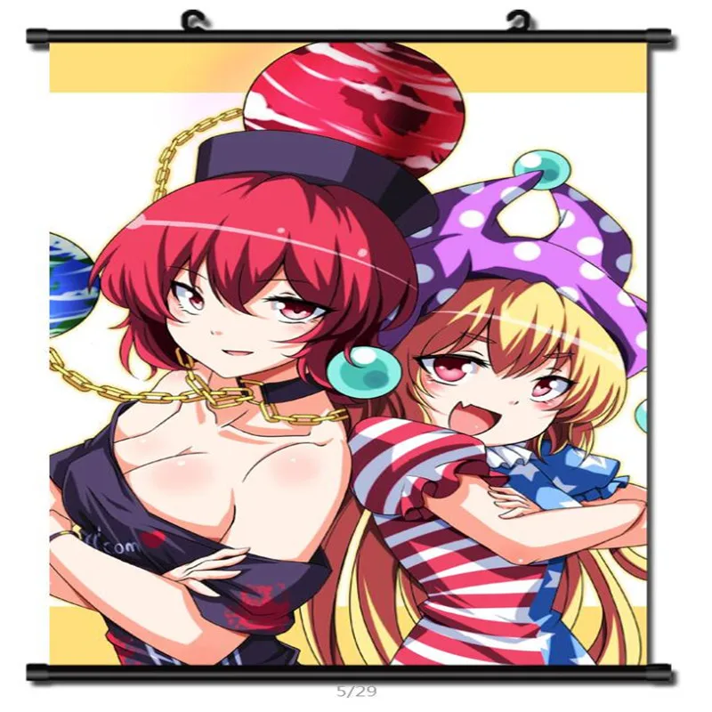 Японское аниме проект TouHou Legacy of Lunatic Kingdom Clownpiece Декор для дома настенный свиток