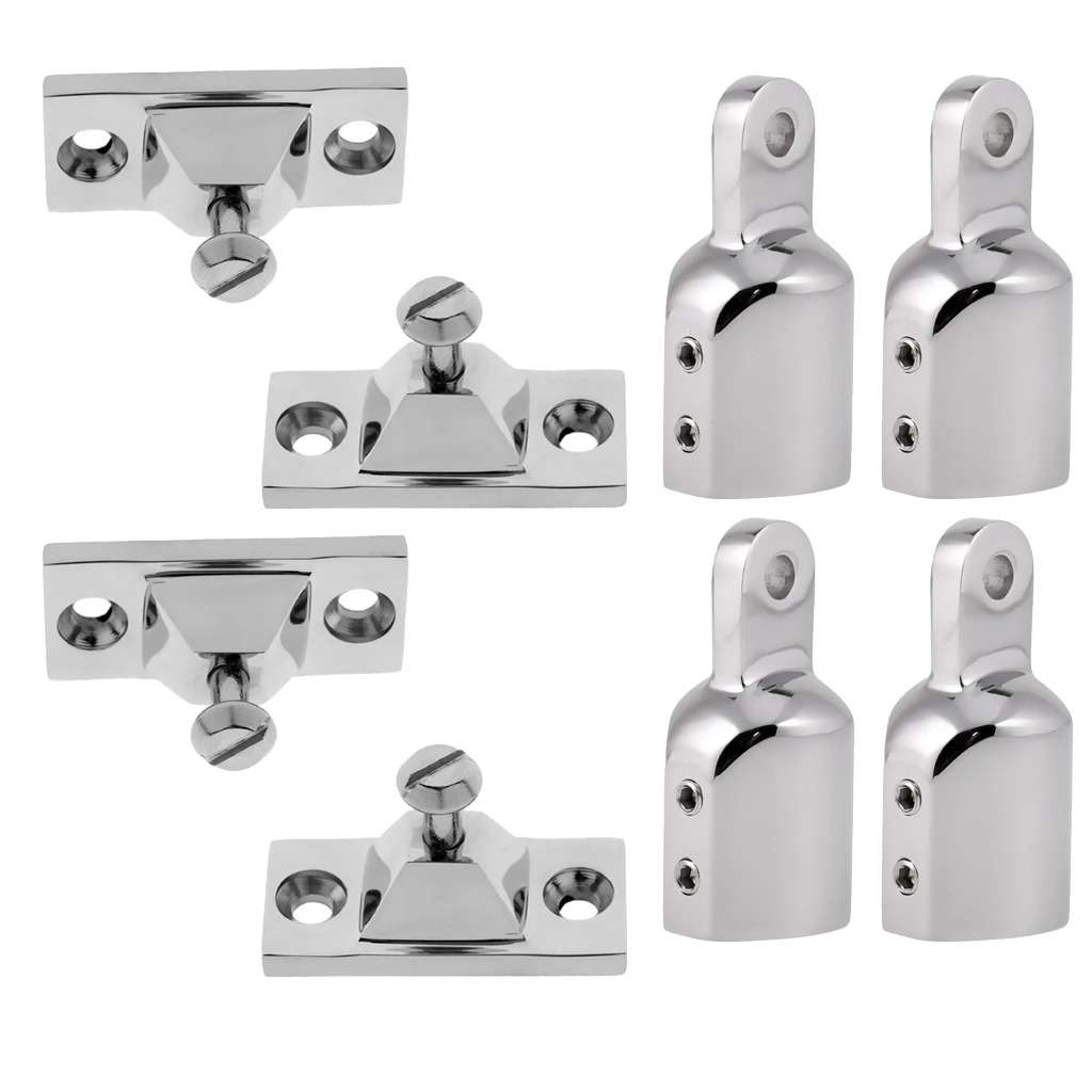 8x твердая лодка Бимини верхняя крышка Внешняя Труба глаз Конец 25 мм 1 дюйм труба