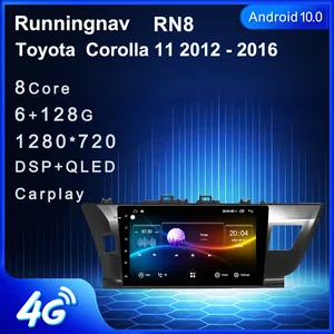 10,1 дюймов 4G LTE Android 10,1 подходит для TOYOTA COROLLA 2014-мультимедийный стерео автомобильный DVD-плеер навигация GPS радио
