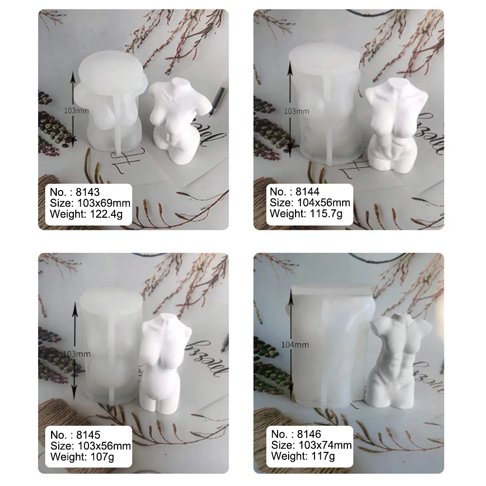 3D форма для выпечки в виде тела силиконовая воска мужской и женский дизайн