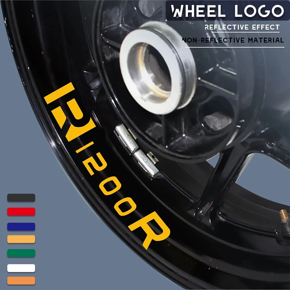 

Новая Модифицированная мотоциклетная наклейка на колесо, водонепроницаемая Светоотражающая Цветовая полоса на колесо для BMW R1200 R