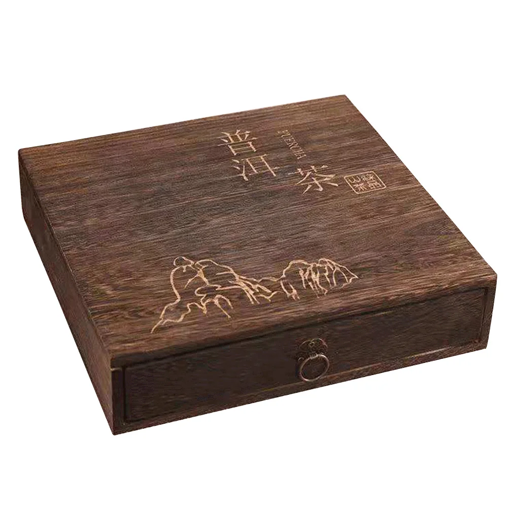 Посылка коробка для чая аксессуары канистра подарок винтажный деревянный