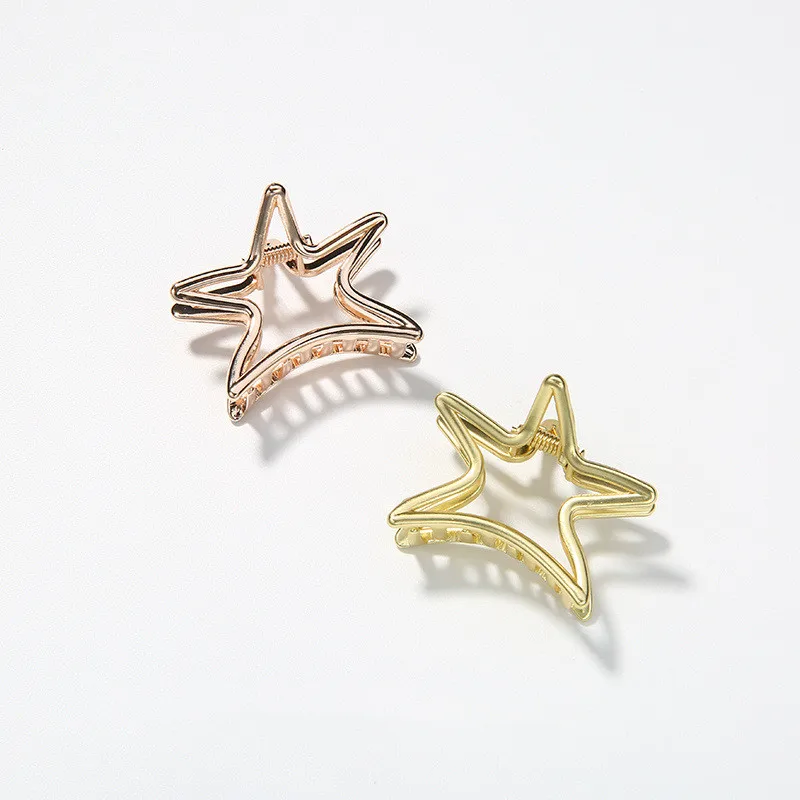 M MISM изысканный женский золотой серебряный металлический коготь для волос с