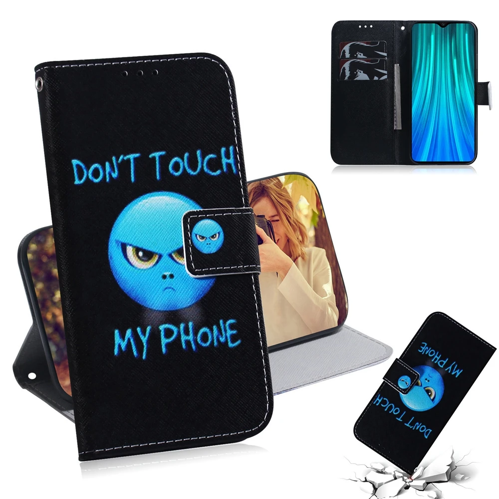 Кожаный чехол Xiaomi Redmi Note 8 Pro, чехол для Etui Redmi Note 8, флип-чехол, Роскошный кошелек с животными, чехол на магните для телефона, Fundas