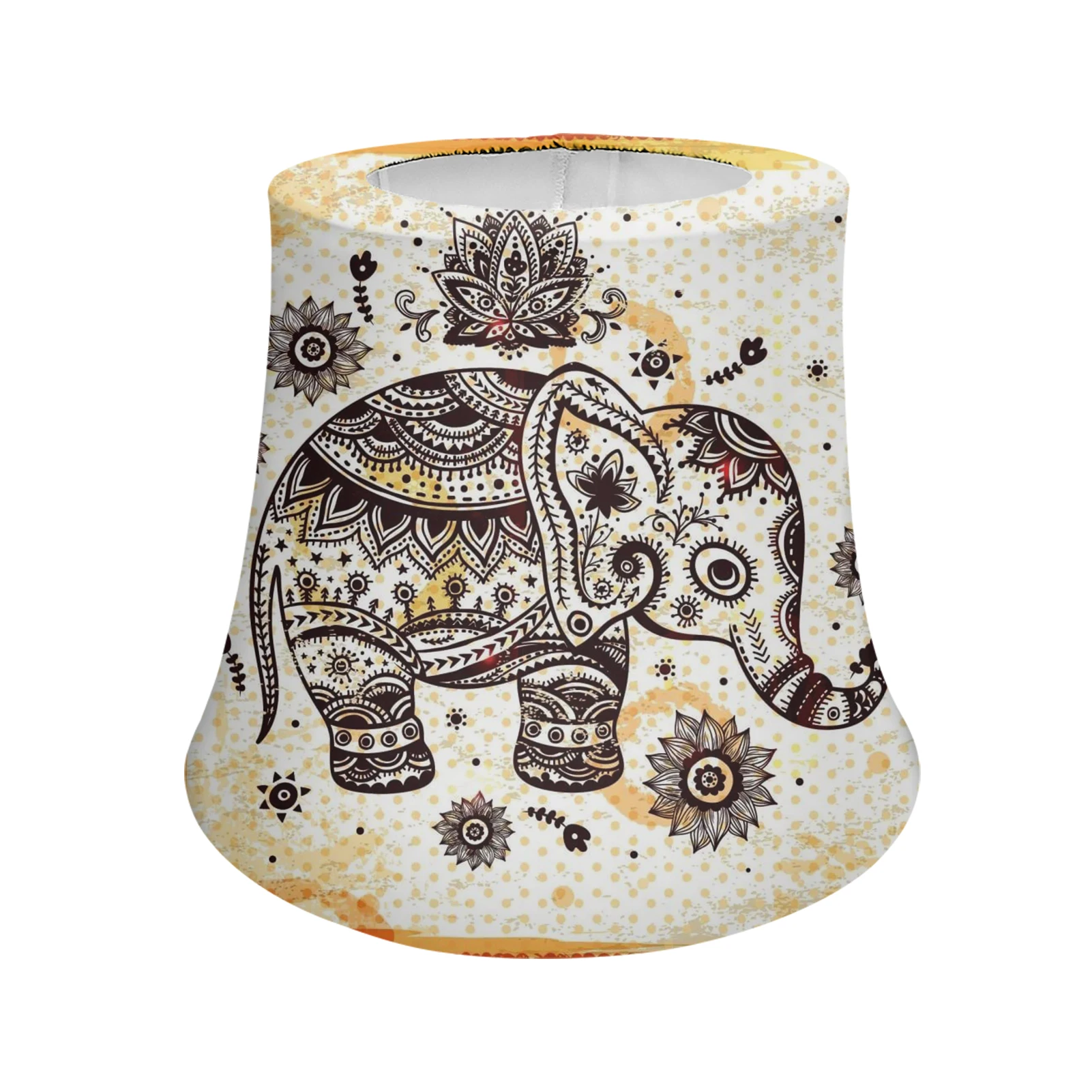 

Cute Tonga Art Animal Print Family Light Cover for Kids House Interior Decor Bedside Lamp Shade with Metal Frame Fit Bedroom