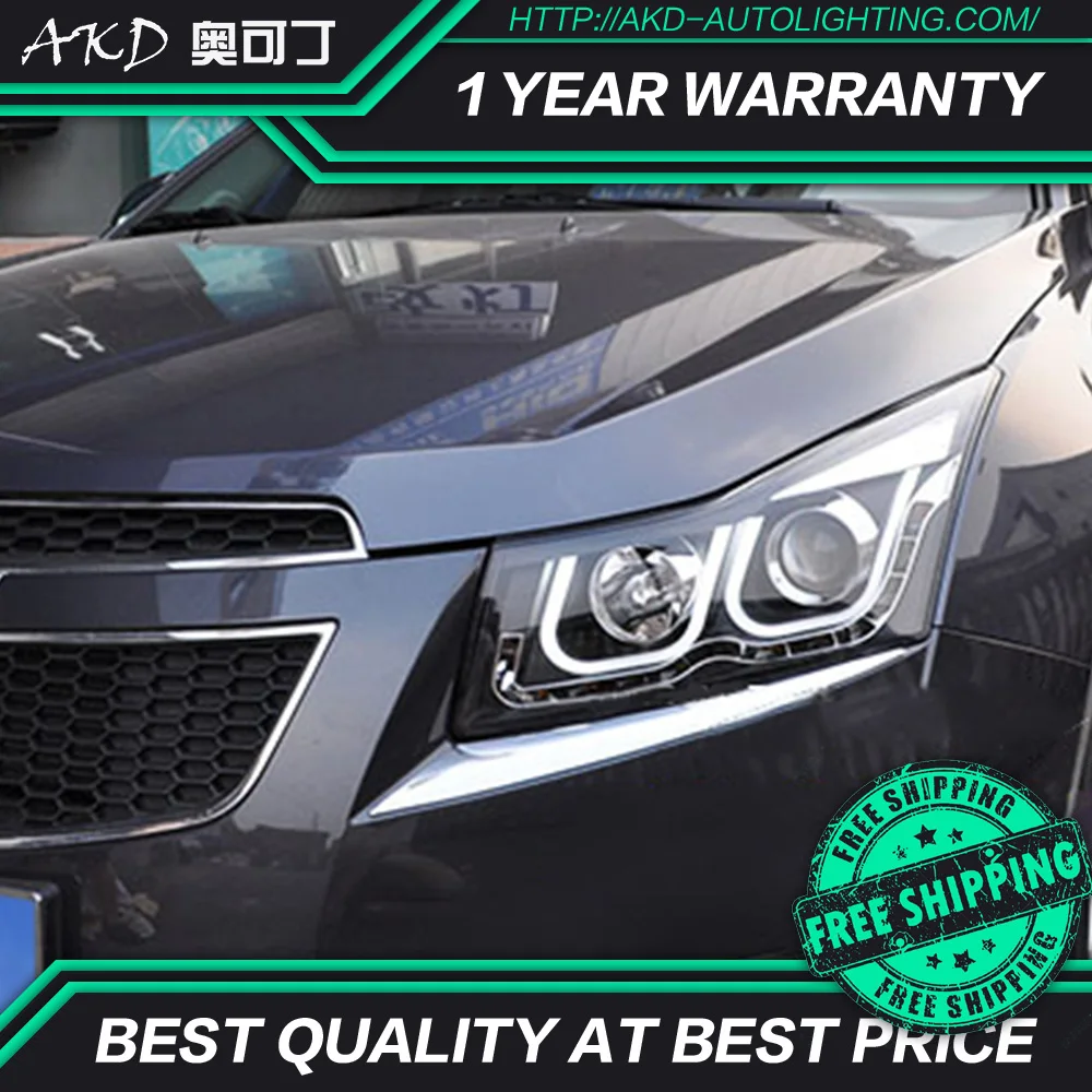 АКД автомобильного тюнинга фары для Chevrolet Cruze седан 2009-2014 светодиодные DRL