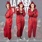 Костюм грабителя бумажный дом Сальвадора Дали для женщин и мужчин, комбинезон для косплея на Хэллоуин с маской La Casa De Papel