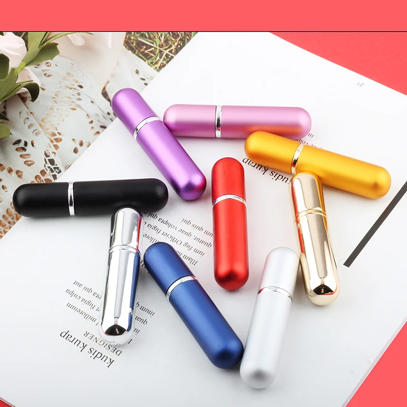 

5ml Refillable Mini Perfume Spray Bottle Aluminum Spray Atomizer Portable Travel Cosmetic Container Perfume Bottle