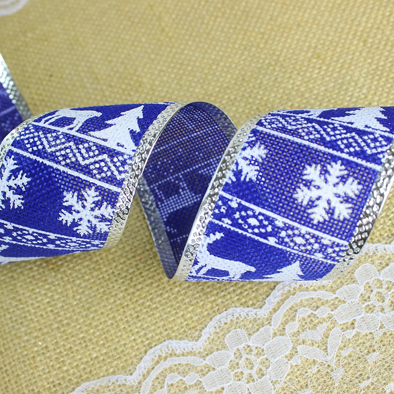 Рождественская елка с мультяшным принтом 1 шт. 2 м * 5 см лента сделай сам для дня