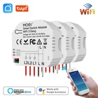 Переключатель Wi-Fi Tuya, беспроводной дистанционный выключатель для домашнего освещения сделай сам, 3 клавиши, 12 дорожек, контроллер модуля, работает с Alexa