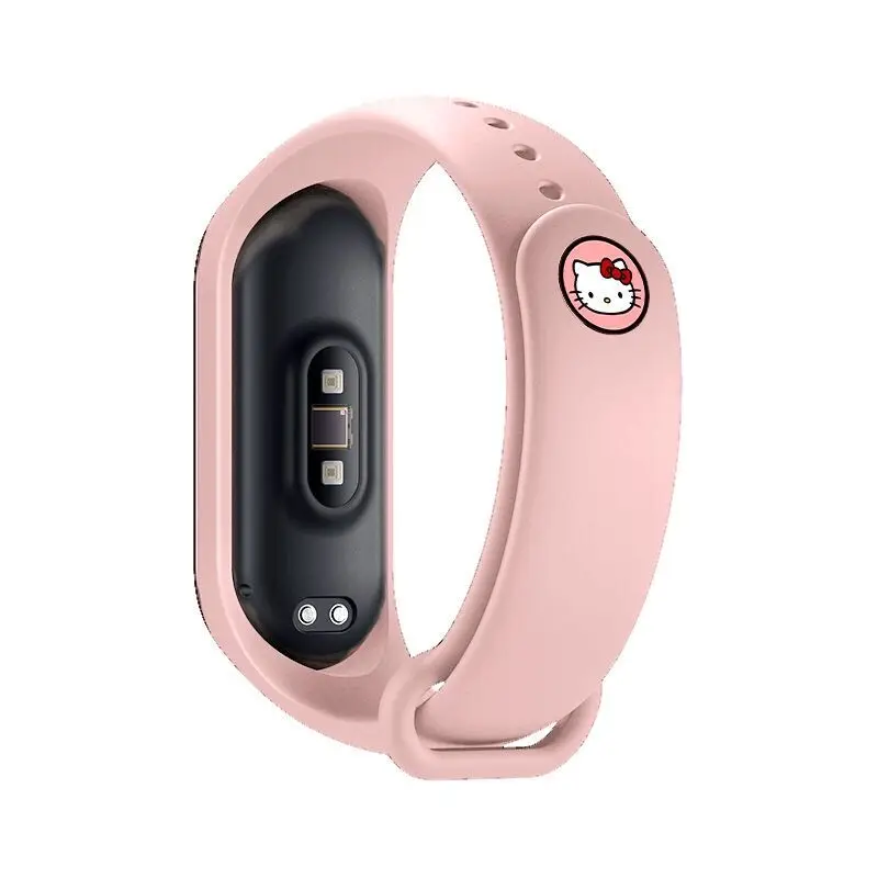 Для mi Band 4 3 силиконовый ремешок на запястье для Xiaomi mi 4 3 ремешок с металлической пряжкой браслет с узором mi band 4 Ограниченная серия - Цвет ремешка: kitty
