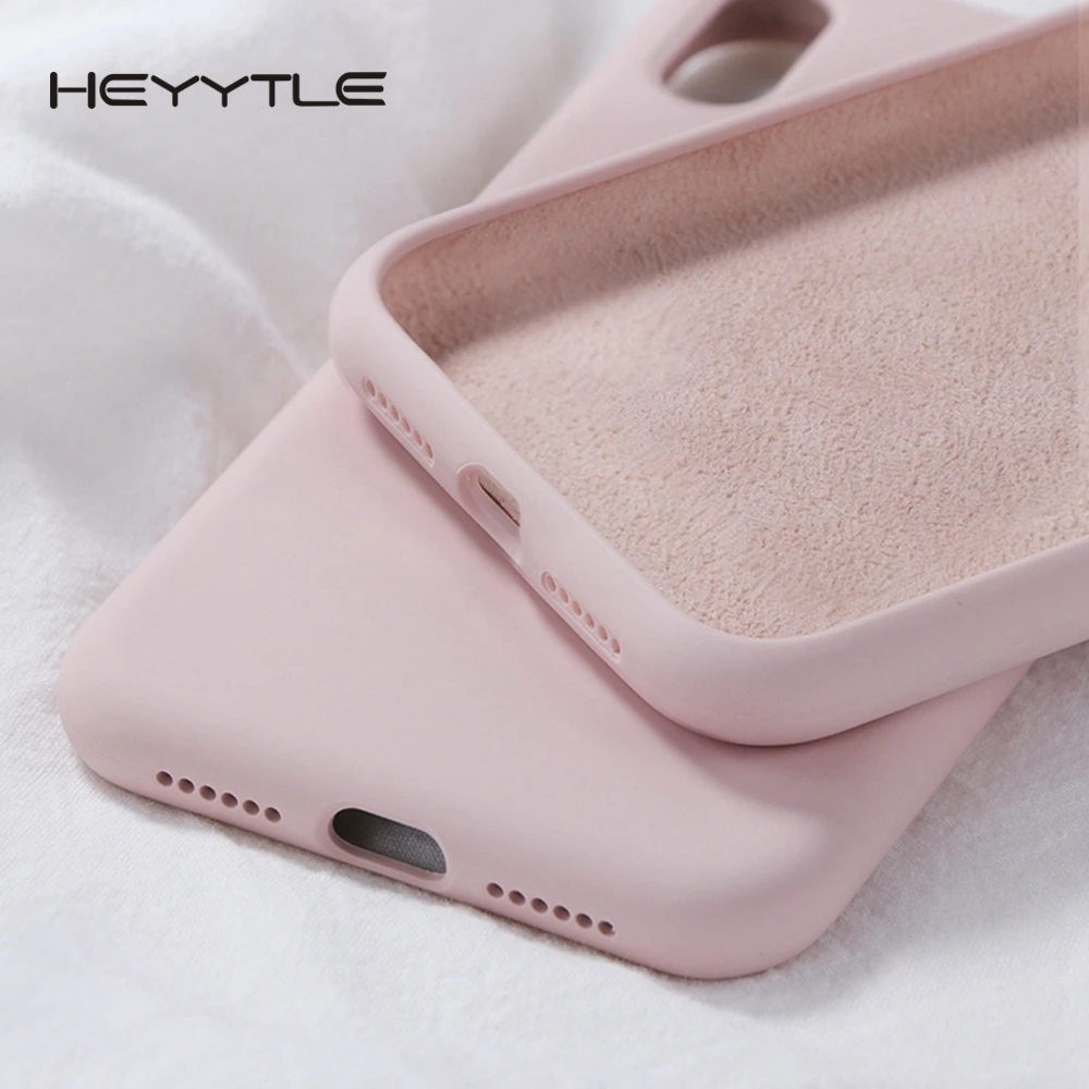 Heyytle силиконовый мягкий чехол для iPhone X XS MAX XR Чехлы ярких цветов 7 8 6 6s Plus 5 Полное