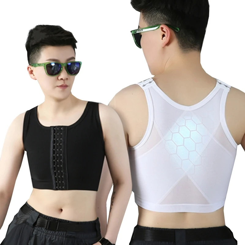 HaleyChan Женский корсет нижнее белье Trans Les для лесбиянок Tomboy передний 3 ряда крючок
