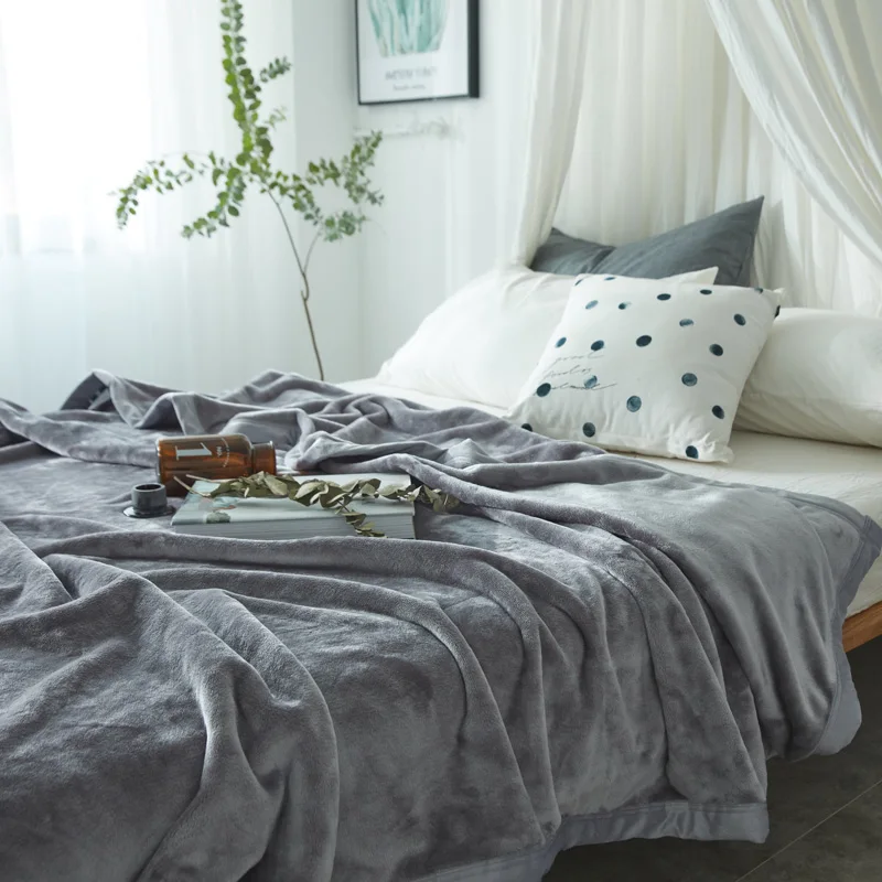 للبيع بطانية سميكة من المخمل المرجاني الأبيض ، ملاءة سرير ، صورة ، بطانية صيفية مخملية سميكة للأريكة ، منسوجات منزلية BE50BL