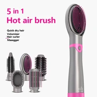 5 in 1 one step hair dryer volumizer brush smooth frizz negative ion ceramic blow dryer brush hair styler rotating hot air brush