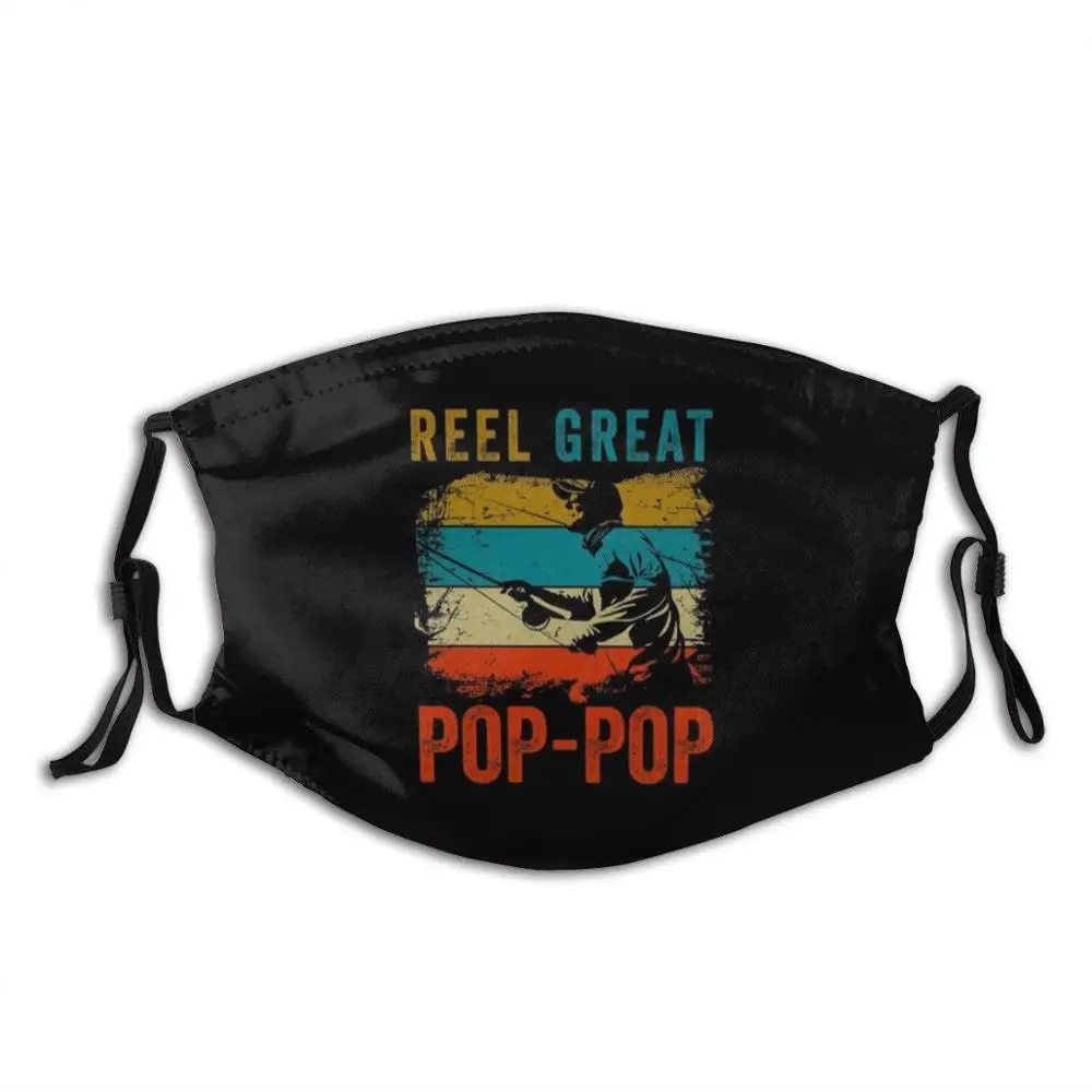 

Reel Great Pop - Pop Fishing дедушка Ретро подарок на день отца забавная крутая Тканевая маска Pop дедушка рубашка подарок для Дедушки