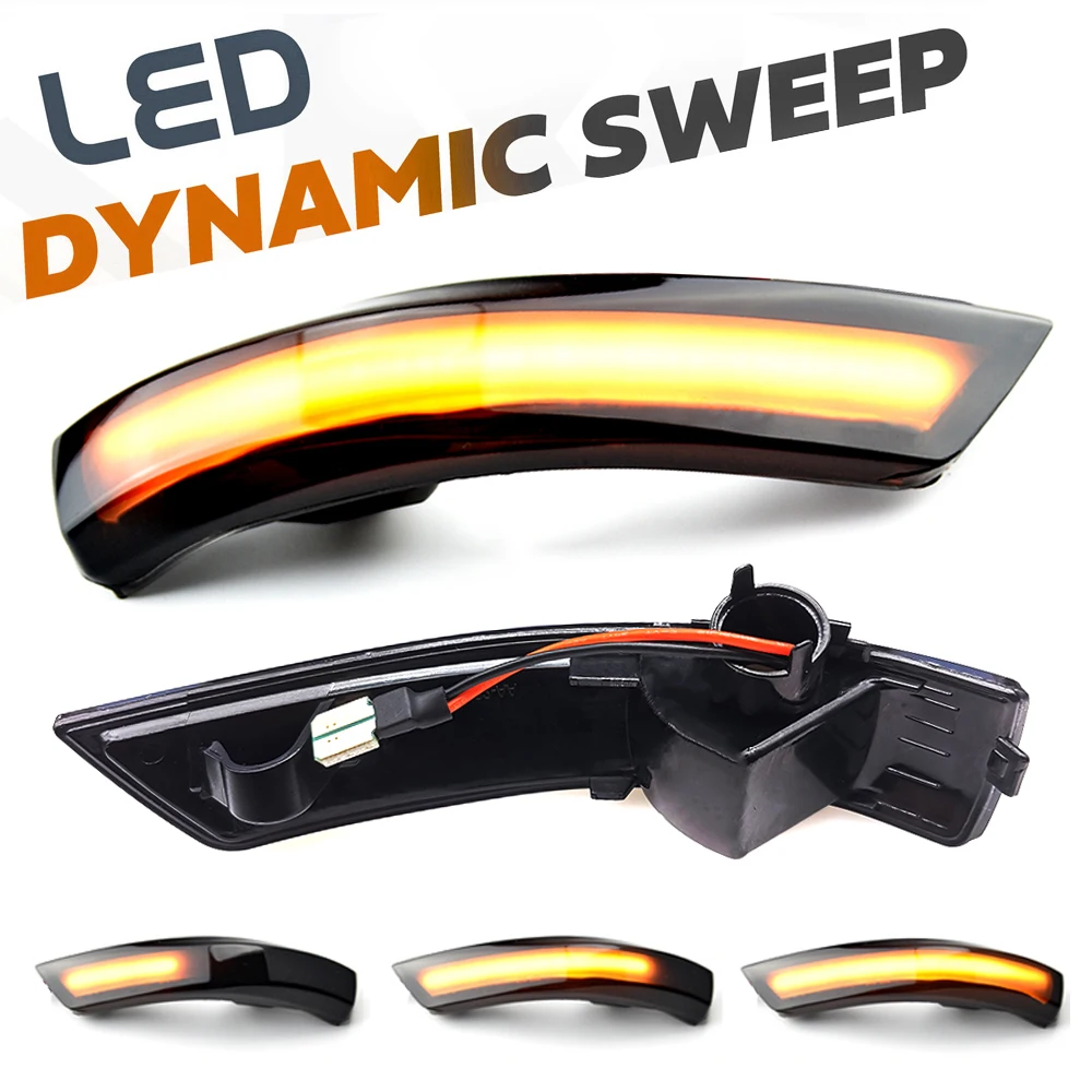 2 шт. Динамический светодиодный указатели поворота Зеркало заднего вида