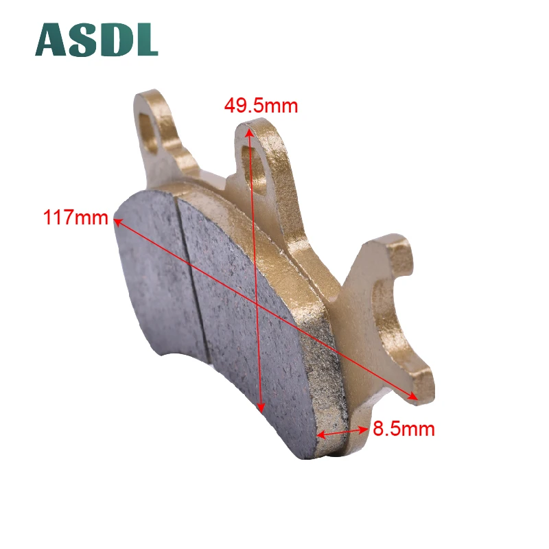 

Motorcycle Front Left and Rear Left Brake Pads for CAN-AM Side x Side Ryker 900 Ace 2018 2019 2020