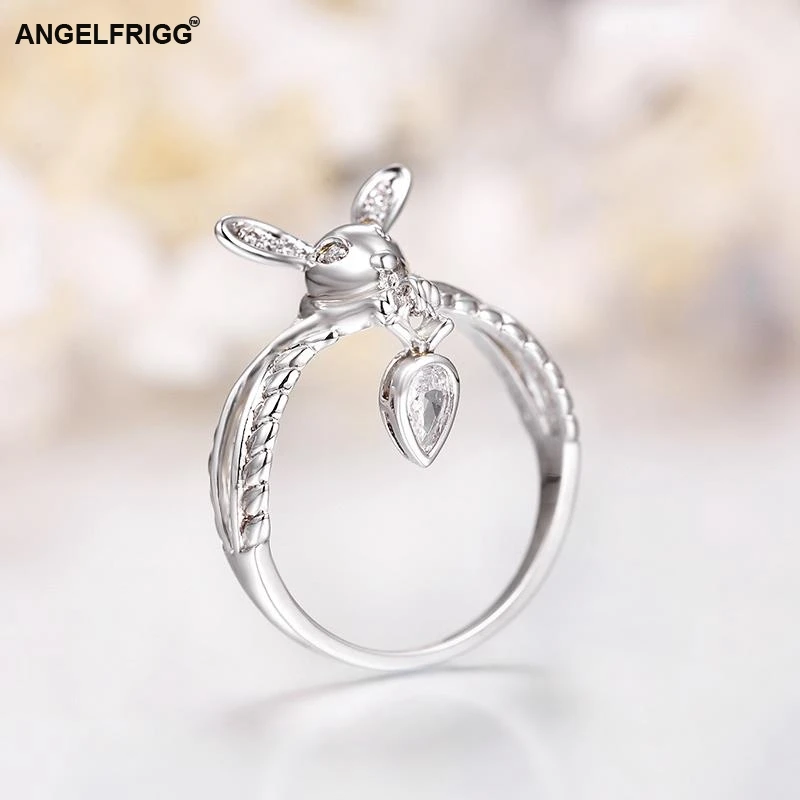 Женское кольцо ANGELFRIGG серебряное в форме животного для вечеринки свадьбы