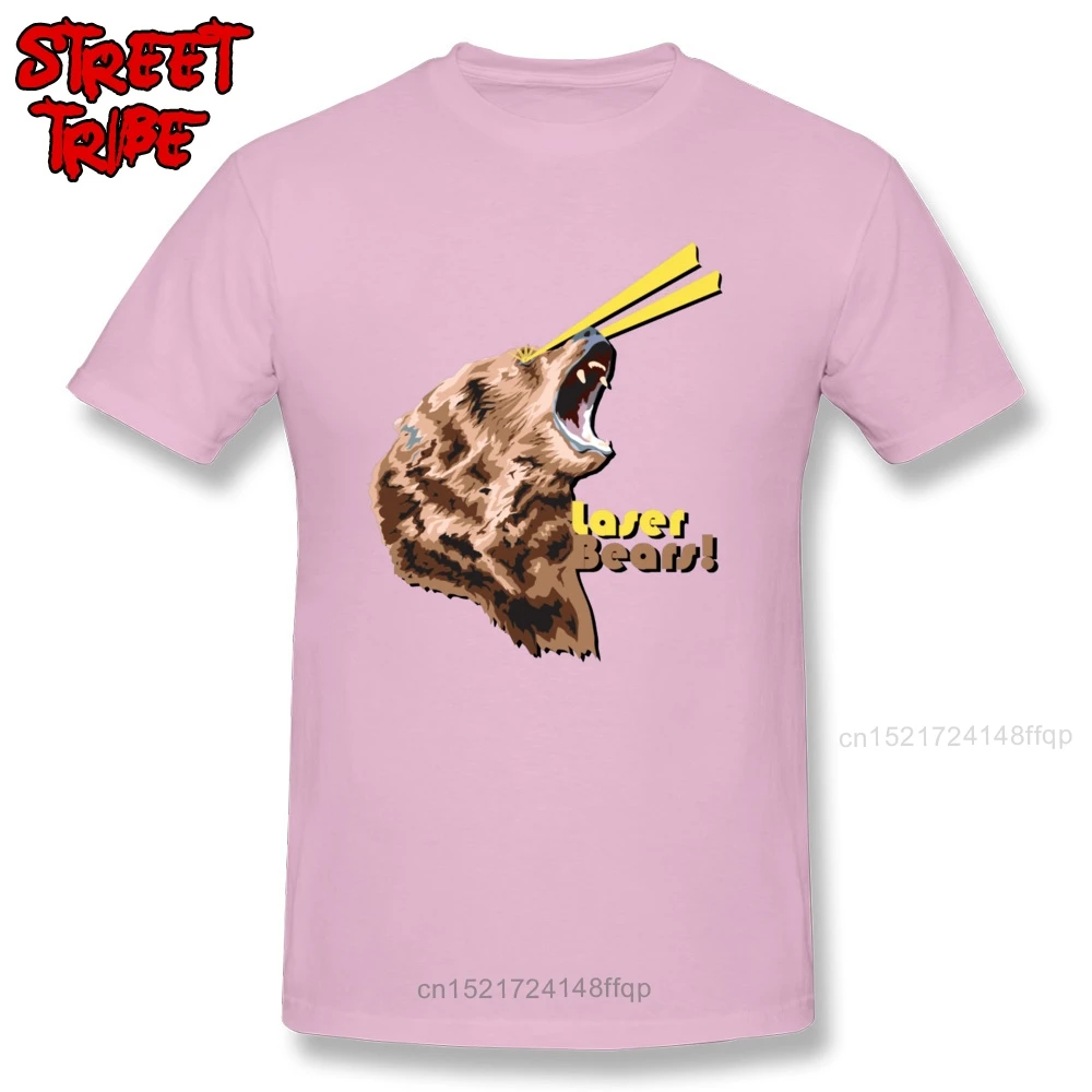 Футболка с лазерными мишками 100% хлопок Мужская футболка одежда для сумасшедших