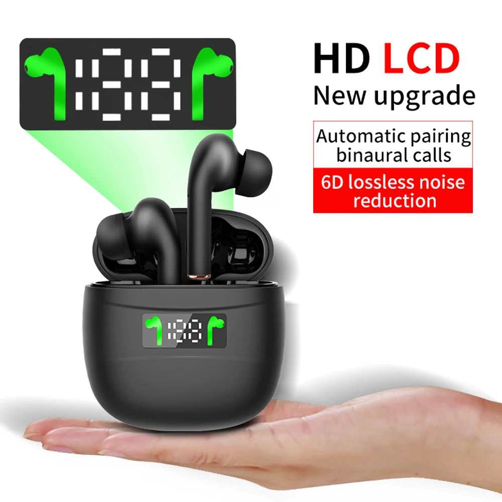 

Bluetooth 5.2 Headset Tws Wireless Sport Earphone Touch Control LED Display Headphone For All Phone