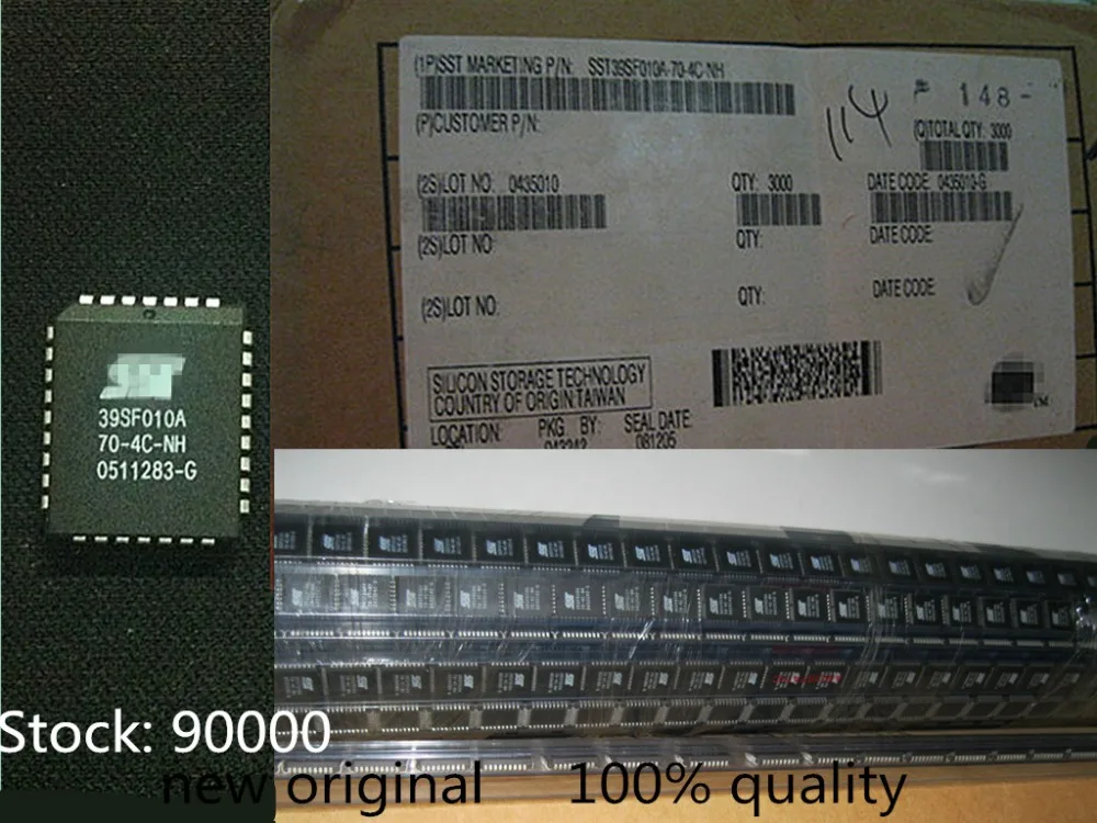 

SST39SF010A-70-4C-NH SST39SF010A-70-4C-NHE SST39SF010A Motherboard BOIS chip SST39SF010 new original