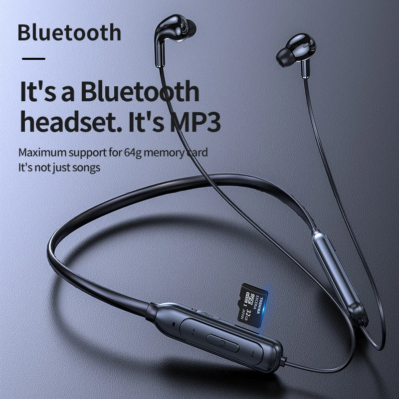 M60 Bluetooth 5 1 гарнитура висит шеи наушники NFC продолжительное время работы в режиме