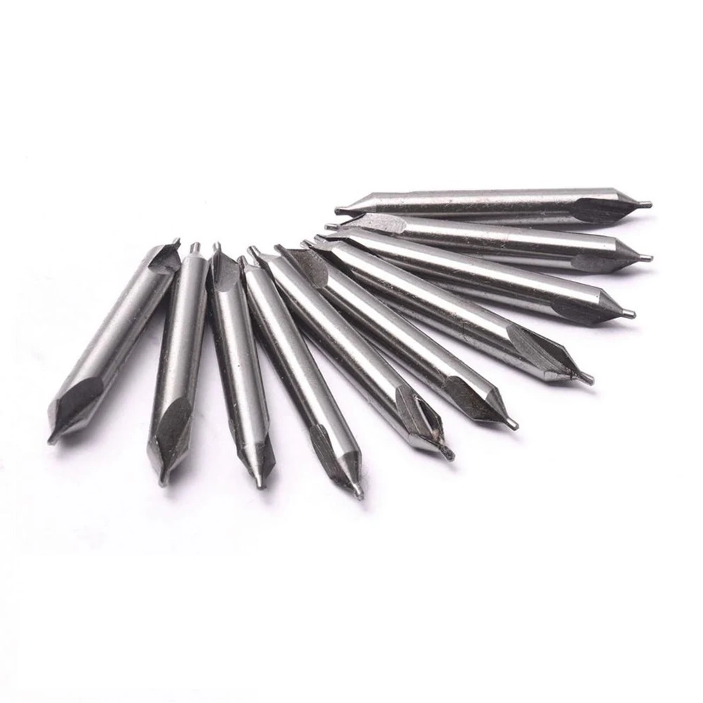 

10 pcs Drill Bit Center Spotting Countersink 1.4 inch Bits 1.5mm Silver